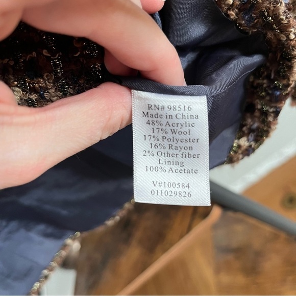 Women’s Coldwater Creek Tweed Blazer - Size 10, Excellent Condition - Picture 3 of 8